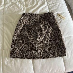 cheetah print skirt